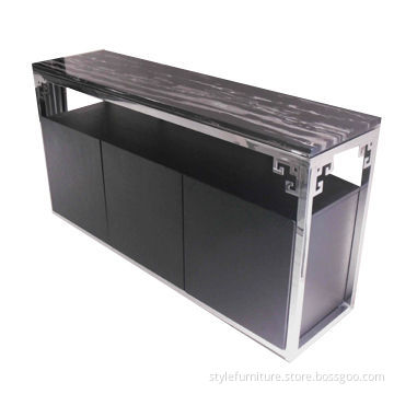 Marble top kitchen cabinet